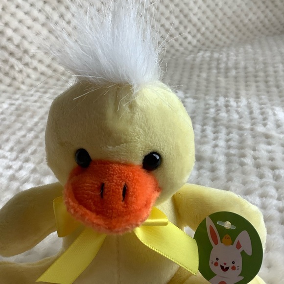 Cute Little Plush Yellow Duck Stuffed Animal Toy - Picture 5 of 7